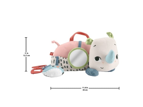 Mattel Planet Friends Rhino sensorisk leketøy