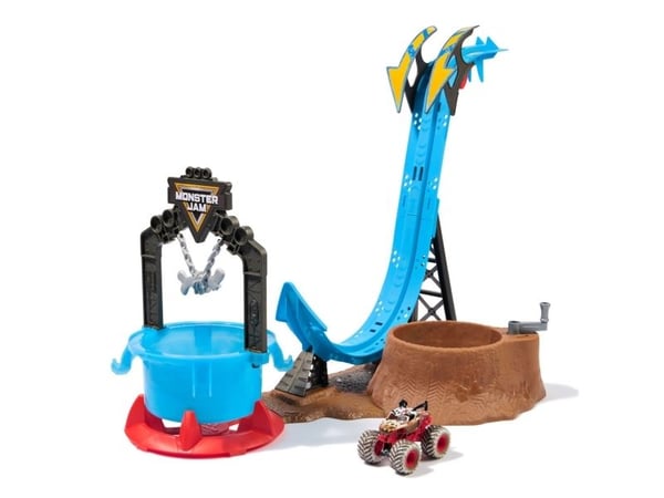 Monster Jam 1:64 Mud Blasters Dunk Tank lekesett