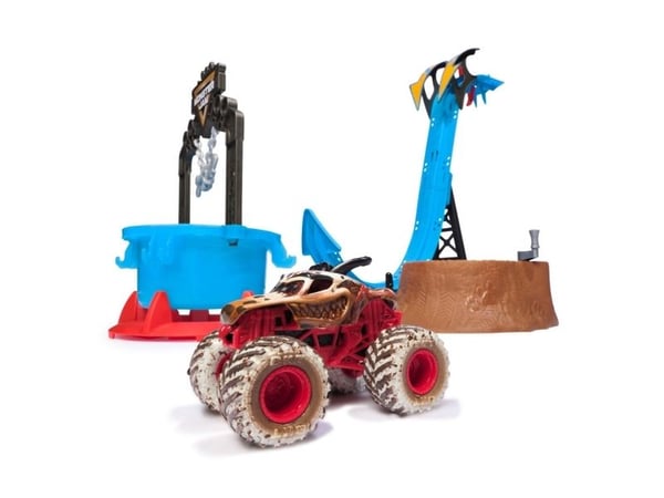 Monster Jam 1:64 Mud Blasters Dunk Tank lekesett
