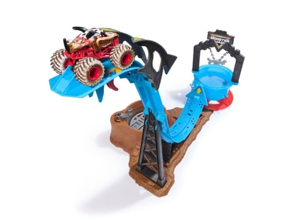 Monster Jam 1:64 Mud Blasters Dunk Tank lekesett