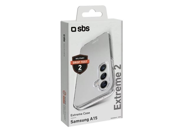 SBS TEEX2SAA15, Etui, Samsung, Galaxy A15, 16,5 cm (6.5"), Gjennomsiktig
