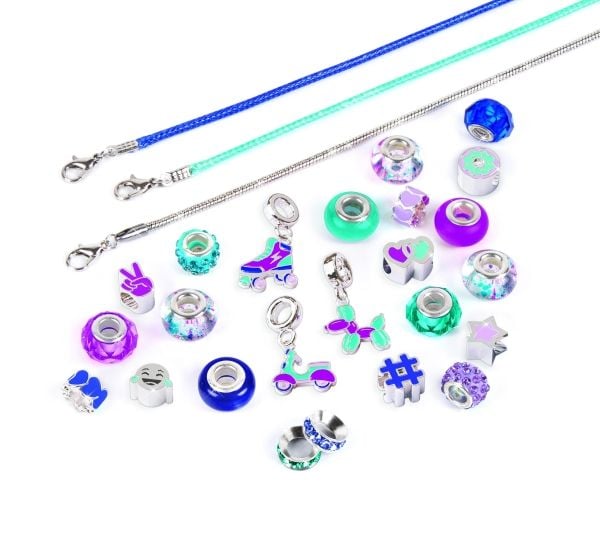 MAKE IT REAL DIY halo charms bracelets set "True blue"