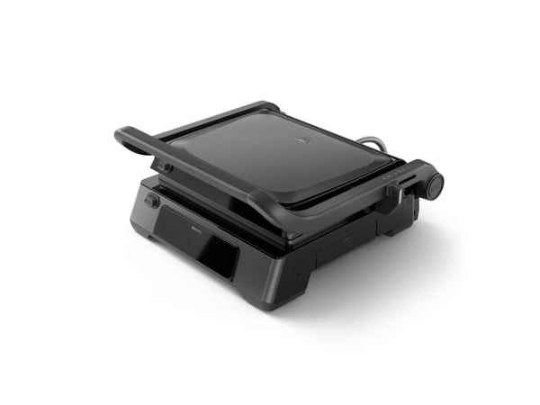 Philips 7000-serien kontaktgrill, svart, rektangulær, touch, 220 °C, hengslet lokk, låselokk, 180 °