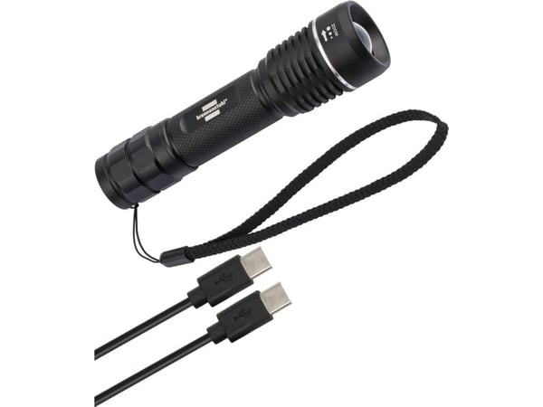 Brennenstuhl 1178600402, Käsikokoinen taskulamppu, musta, Metalli, IP67, LED, 600 lm