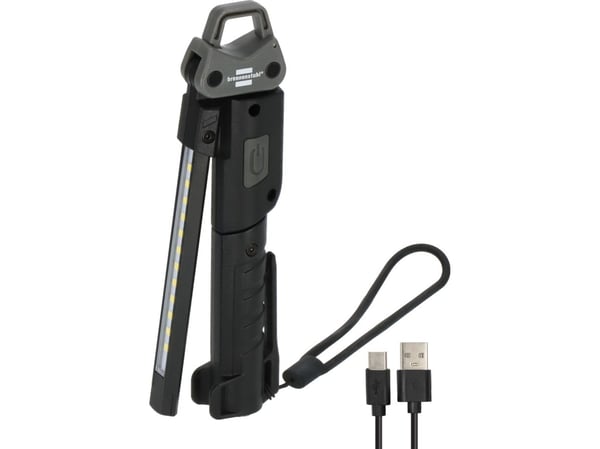 Brennenstuhl 1173730002, 3 W, LED, IP20, 800 mAh, Sort, Grå, Håndholdt arbeidslys