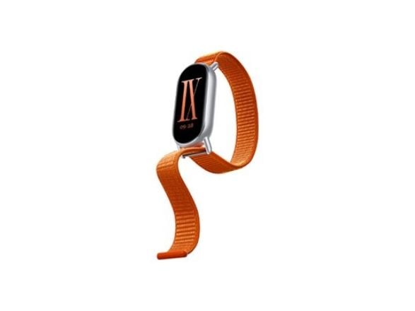 Xiaomi - Klokkestropp for aktivitetssporer - flettet - fits wrists 135-215 mm - oransje soloppgang - for Xiaomi Smart Band 8, Smart Band 9