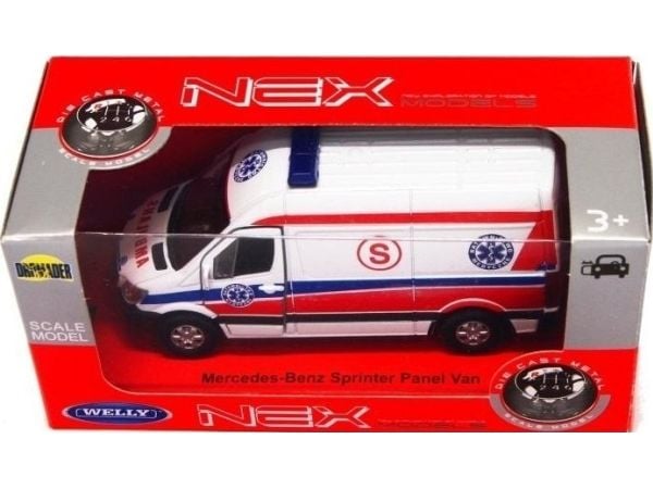 Mercedes Mercedes Sprinter 1:34 Ambulanse hvit WELLY