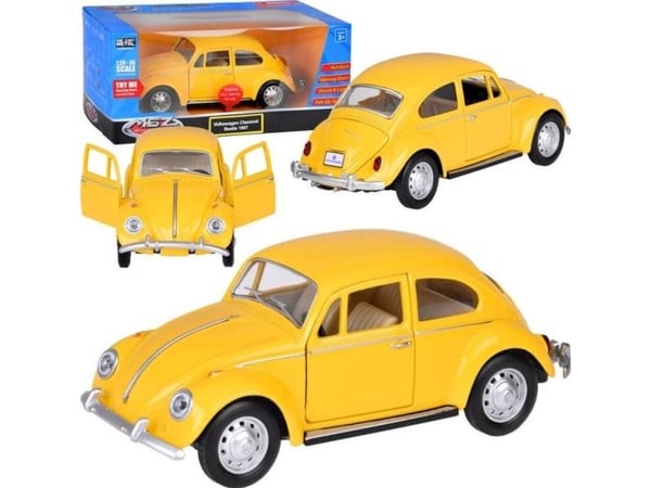 Jokomisiada samlarbil Volkswagen Classical Beetle 1967 1:36 i metall med ljus/ljud ZA5055