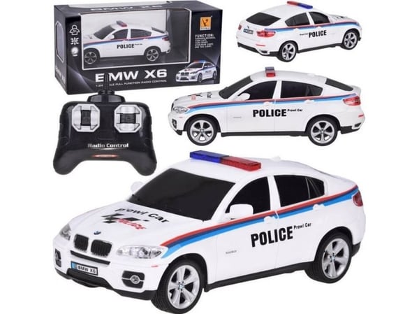 Jokomisiada Urheilu poliisiauto BMW X6 kauko-ohjain auto RC0660 BI