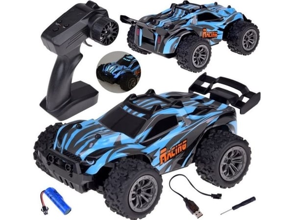 Radiostyrt bil RAPID MONSTER med fjernkontroll + belysning RC0682
