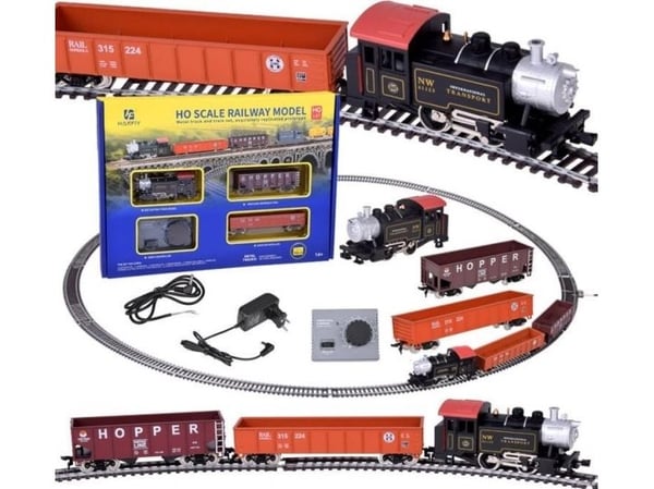 Jokomisiada elektrisk tog klassisk damplokomotiv med styreenhet H0 1:87 RC0643