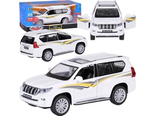 Jokomisiada bil i metallmodell TOYOTA LAND CRUISER PRADO lys og lyd SUV ZA5056
