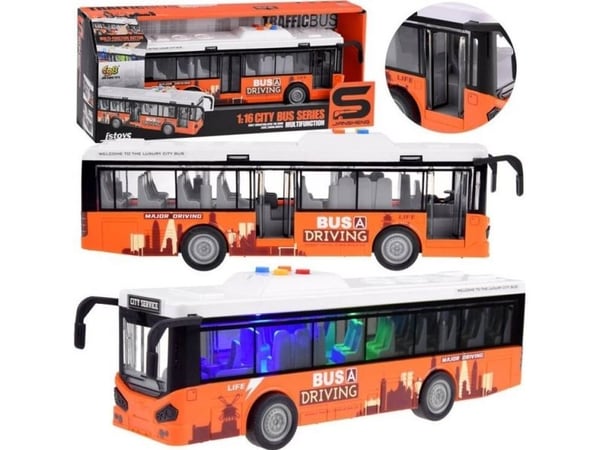 Jokomisiada stor buss med lyd og lys og åpne dører 1:16 ZA4634