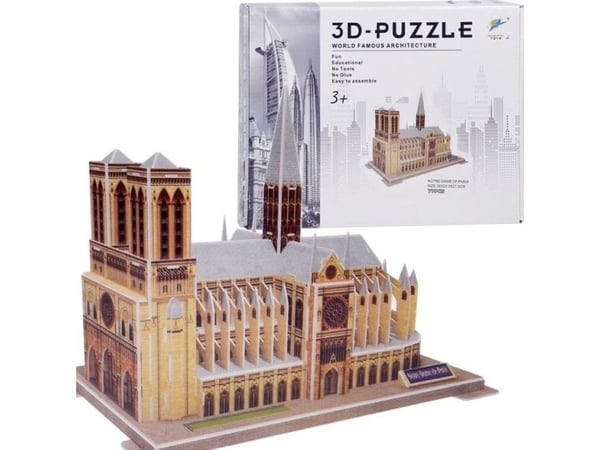 Jokomisiada 3D-puslespill Notre-Dame-katedralen 77 deler (ZA5402)