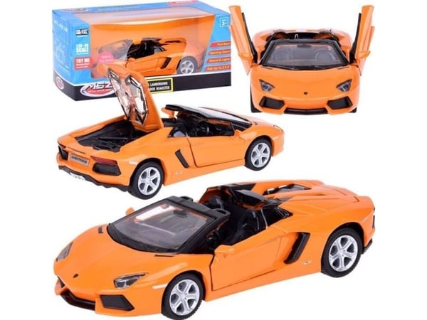 Jokomisiada Metallbilmodell Lamborghini Aventador Roadster 1:32 interaktiv. ZA5053