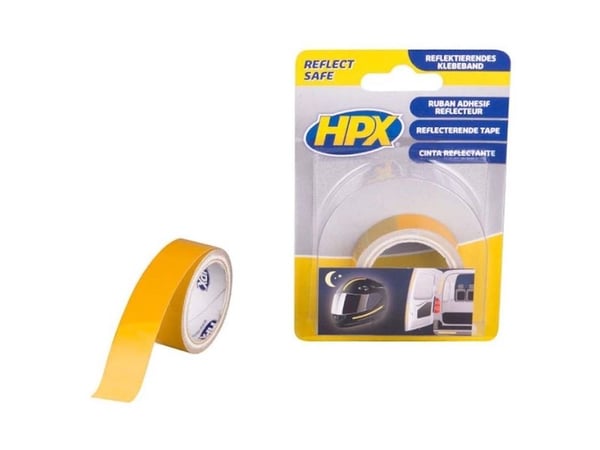 HPX reflect tape gul 19mm x 1,5m HPX reflect tape gul 19mm x 1,5m