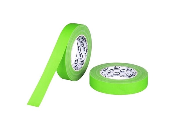 Gaffatape fluo grøn, 25mm x 25m Gaffatape fluo grøn, 25mm x 25m