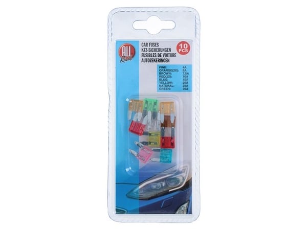 Flat-säkring sortiment MINI 4-30a Allride