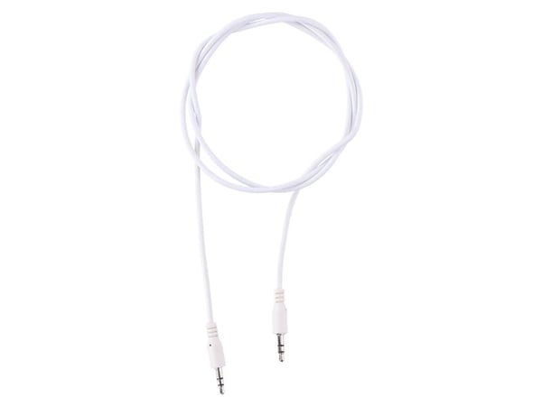Allride Connect 2,0 minijack 3,5mm lydkabel, 1,2m, hvid