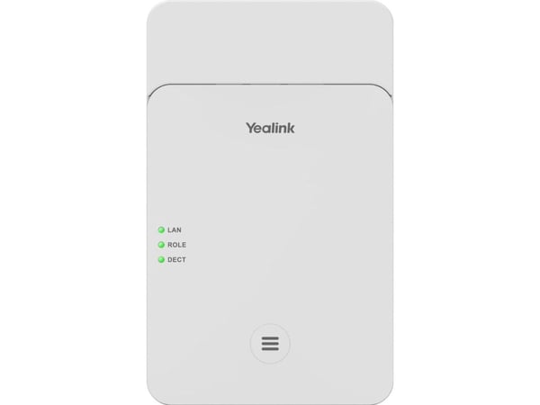 Yealink W75 Mini MC - Trådløs telefonbasestasjon / VoIP telefonbasestasjon med anrops-ID/samtale venter - IP-DECT - treveis anropskapasitet - SIP, ...
