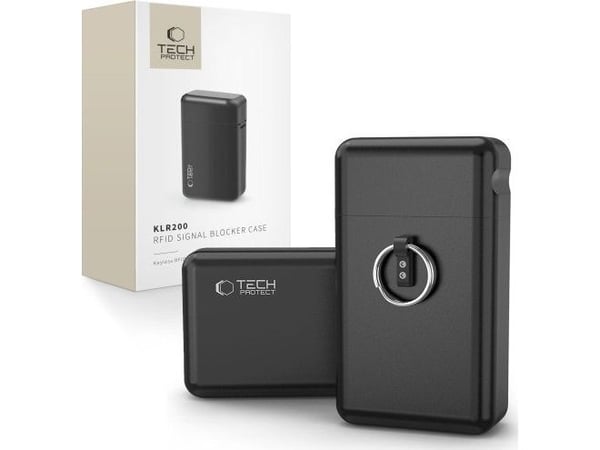 Tech-Protect KLR200 metall bilnøkkel-etui RFID-beskyttelse - svart