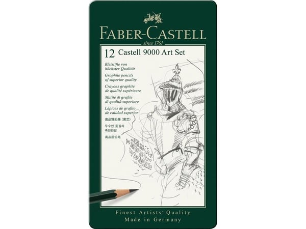 Faber-Castell CASTELL 9000 - Blyant - assortert (en pakke 12)