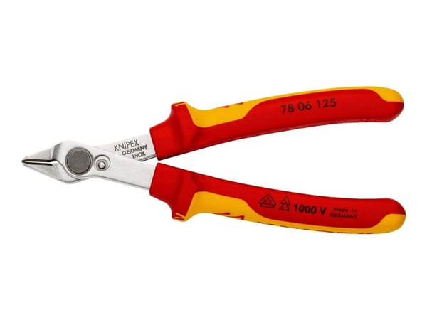 KNIPEX Electronic Super Knips - Precision cutter - isolert - shear cut