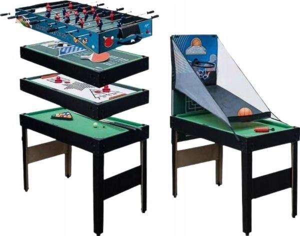 Spartan Biljardbord Foosball Cymball Ping Pong Multifunktionell 16in1