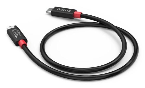 Hama USB-C-kabel, E-Marker, USB4 Gen2, 20 Gbit/s, 5 A, 240 W, 2,00 m (00200788)