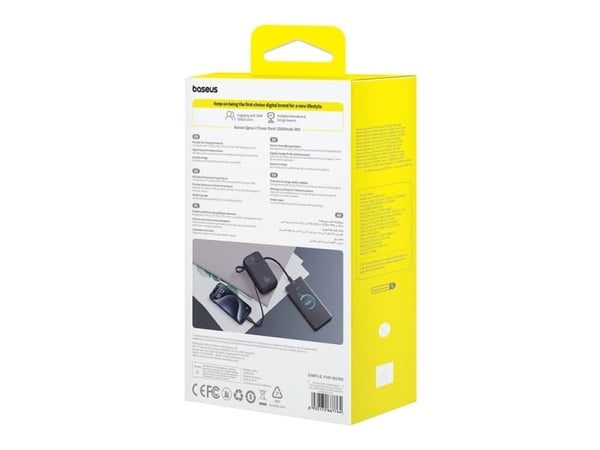 Baseus PPQD4-20C, 20000 mAh, Lithium Polymer (LiPo), 7,3 V, 30 W, Sort