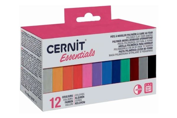 Cernit presentförpackning 12x25g, basic
