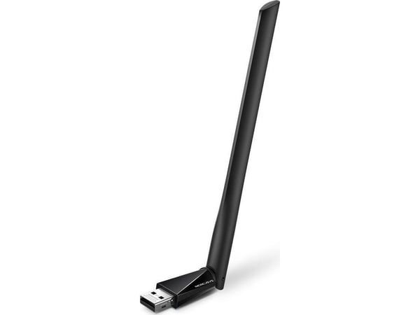 Mercusys MA30H, Trådløs, USB, WLAN, Wi-Fi 5 (802.11ac), 1300 Mbit/s, Sort