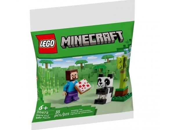 LEGO Minecraft 30672 - Kikis kokosnøttangrep & Steve og baby panda