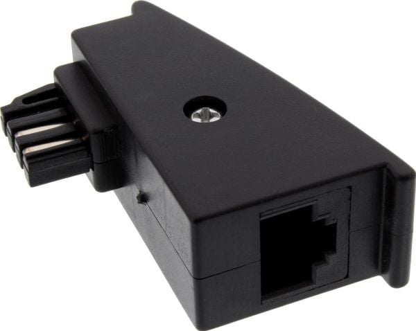 InLine 69948F, RJ45 female, RJ45, Svart