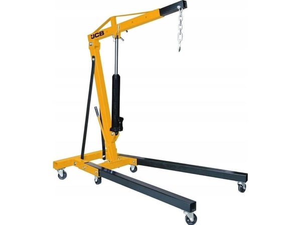 JCB 2t hydraulisk verkstedkran, sammenleggbar motorløfter (bjelkelengde: 365-1930mm)