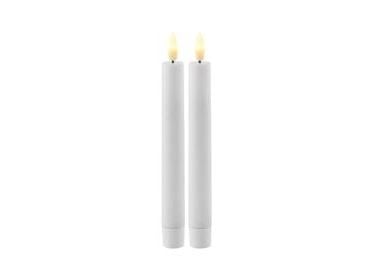 Sirius Sille kronljus vit - Ø 2 cm - H 20 cm - 2 st Sirius Sille kronljus vit - Ø 2 cm - H 20 cm - 2 st