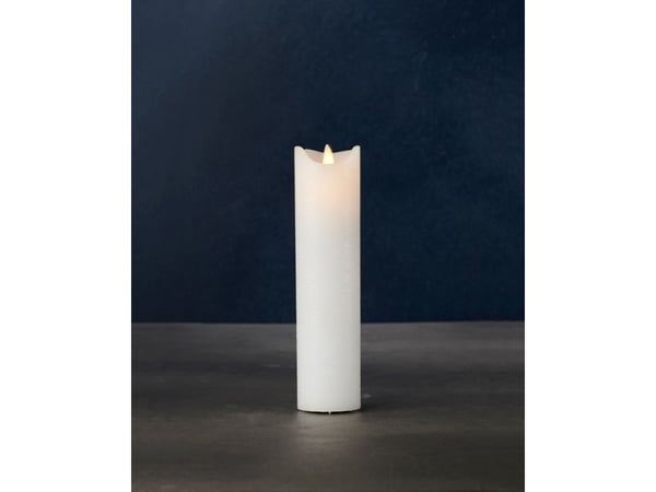 Sirius Sara Exclusive LED-lys i voks, hvit - Ø 5 - H 20 cm