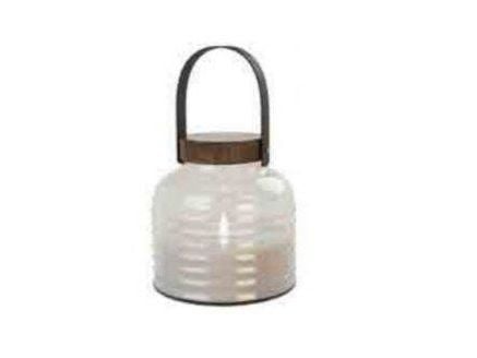 Sirius Aston solar krukke sort/brun H 20 cm