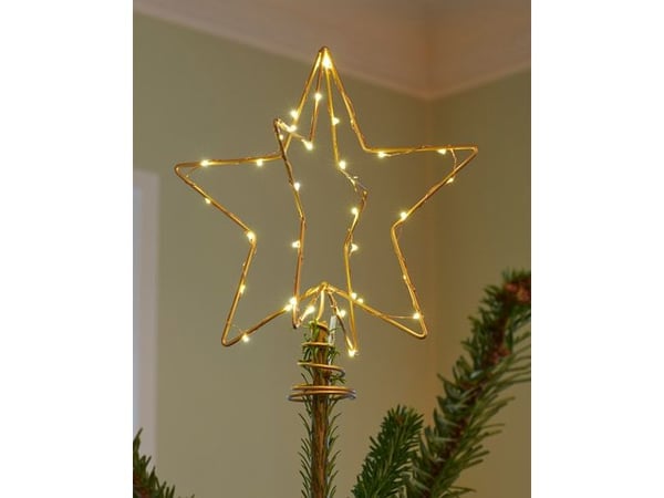 Sirius Christina Juletræstop - Guld - H 25 cm