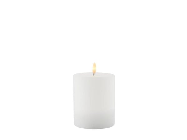 Sirius Sille oppladbart blokklys hvit Ø 10 cm H 12,5 cm