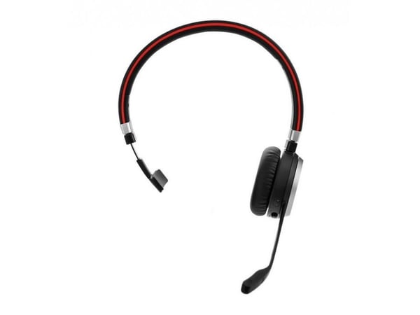 Jabra Evolve 65 TE Mono - Hodesett - on-ear - Bluetooth - trådløs - USB-A via Bluetooth-adapter - lydisolerende - UC-sertifisert