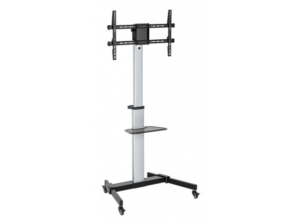 ART S-11-AL - Vogn - for flatpanel - aluminium - skjermstørrelse: 37"-86" - monteringsgrensesnitt: 600 x 400 mm