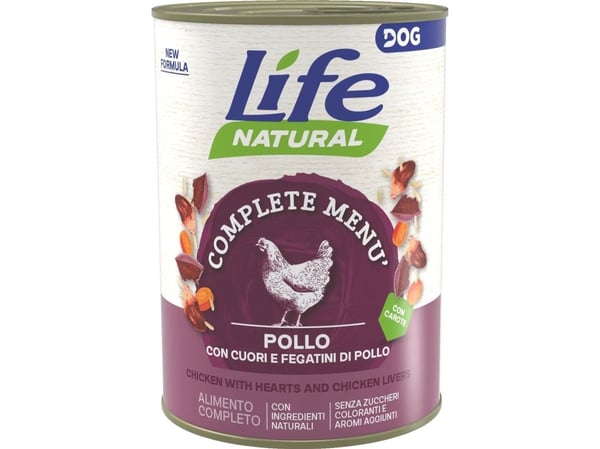 Life Pet Care Life koiran märkäruoka Kanan sydänmaksa 400g Life Pet Care Life koiran märkäruoka Kanan sydänmaksa 400g