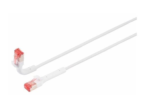Lanview Flex-Angle - Koblingskabel - RJ-45 (hann) til RJ-45 (hann) - 1 m - 3.6 mm - U/FTP - CAT 6a - med støvel, uten hindringer, 10 Gigabit ethern...
