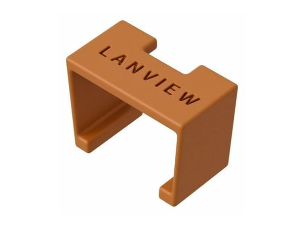 Lanview SmartClicks - Kabel fargekodingsklips - oransje (en pakke 20)