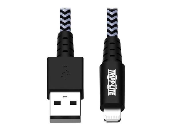 Eaton Tripp Lite Series Heavy-Duty USB-A to Lightning Sync/Charge Cable, MFi Certified - M/M, USB 2.0, 3 ft. (0.91 m) - Lightning-kabel - USB hane ...