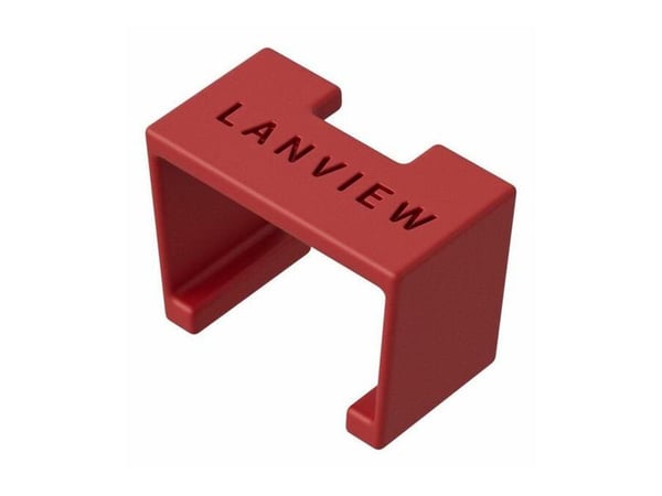 Lanview SmartClicks - Cable color coding clips - röd (paket om 20)