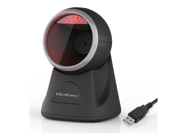 Qoltec - Strekkodeskanner - stasjonær - 2000 skann/sek - dekodet - USB