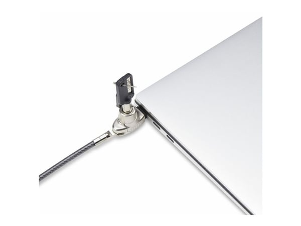 StarTech.com SNBLK-LAPTOP-LOCK, 2 m, jalo, kiila, 2 avainta, hiiliteräs, musta