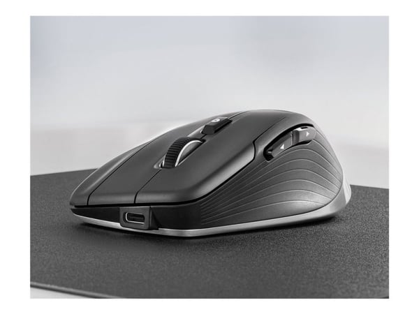 3Dconnexion CadMouse Compact Wireless - Mus - ergonomisk - optisk - 7 knapper - trådløs, kablet - Bluetooth, 2.4 GHz, USB